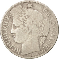 France, Cérès, 50 Centimes, 1888, Paris, VF(20-25), Silver, KM:834.1