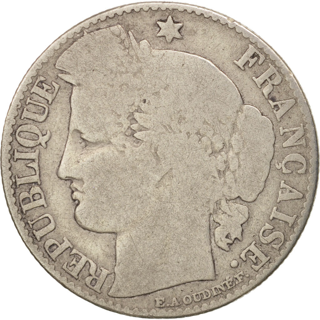 France, Cérès, 50 Centimes, 1894, Paris, VG(8-10), Silver, KM:834.1