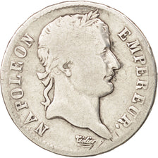Francia, Napoléon I, Franc, 1808, Lyon, B+, Argento, KM:682.4, Gadoury:446