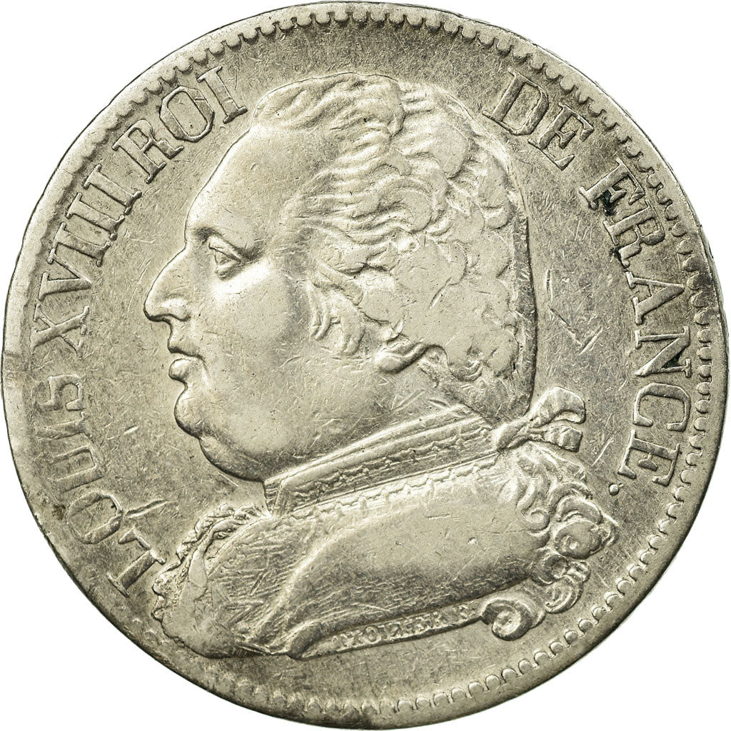 Munten, Frankrijk, Louis XVIII, Louis XVIII, 5 Francs, 1815, Limoges, ZF