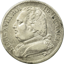 Munten, Frankrijk, Louis XVIII, Louis XVIII, 5 Francs, 1815, Limoges, ZF