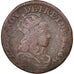 France, Louis XIV, Liard de France, 1655, Corbeil, VF(20-25), Copper, KM:192.1
