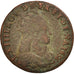 France, Louis XIV, Liard de France, 1656, Pont-de-l'Arche, F(12-15), KM:192.2