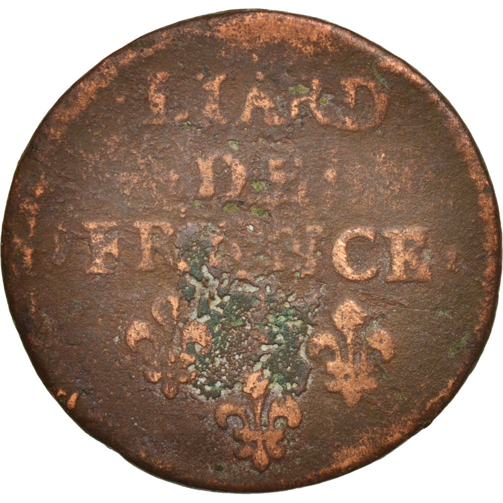 France, Louis XIV, Liard de France, 1656, Limoges, TB, Cuivre, C2G:112