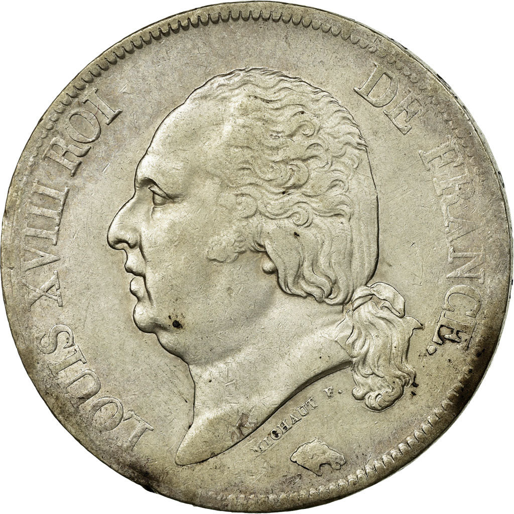 Coin, France, Louis XVIII, Louis XVIII, 5 Francs, 1821, Lille, EF(40-45)