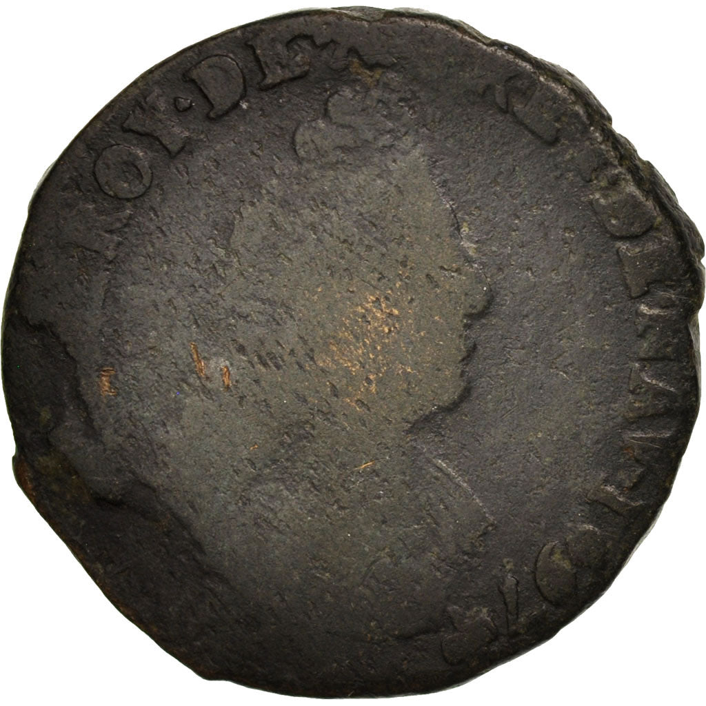 Coin, France, Louis XIV, Liard de France au buste âgé, troisième type, Liard