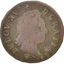 France, Louis XV, Demi sol à la vieille tête, 1770, Reims, VG(8-10), KM:544.9