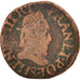 France, Henri III, Double Tournois, Undated, Troyes, VG(8-10), Copper, CGKL:134