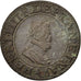 France, Henri IV, Double Tournois, 1606, Paris, VF(30-35), Copper, CGKL:222