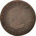 France, Louis XIII, Double tournois, 1611, Bordeaux, VG(8-10), KM:59.3