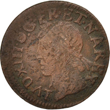 Münze, Frankreich, Louis XIII, Double tournois de Warin, tête à gauche