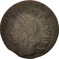Monnaie, France, Louis XIII, Double tournois de Warin, tête à gauche, Double