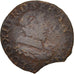 France, Louis XIII, Double tournois, 1633, Tours, TB, Cuivre, CGKL:440