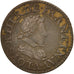 Monnaie, France, Louis XIII, Double tournois, buste juvénile, Double Tournois