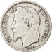 Moneta, Francia, Napoleon III, Napoléon III, Franc, 1866, Strasbourg, B+