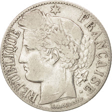 Monnaie, France, Cérès, Franc, 1872, Paris, TB+, Argent, KM:822.1