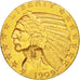 United States, Indian Head, $5, 1909, Denver, AU(50-53), Gold, KM:129