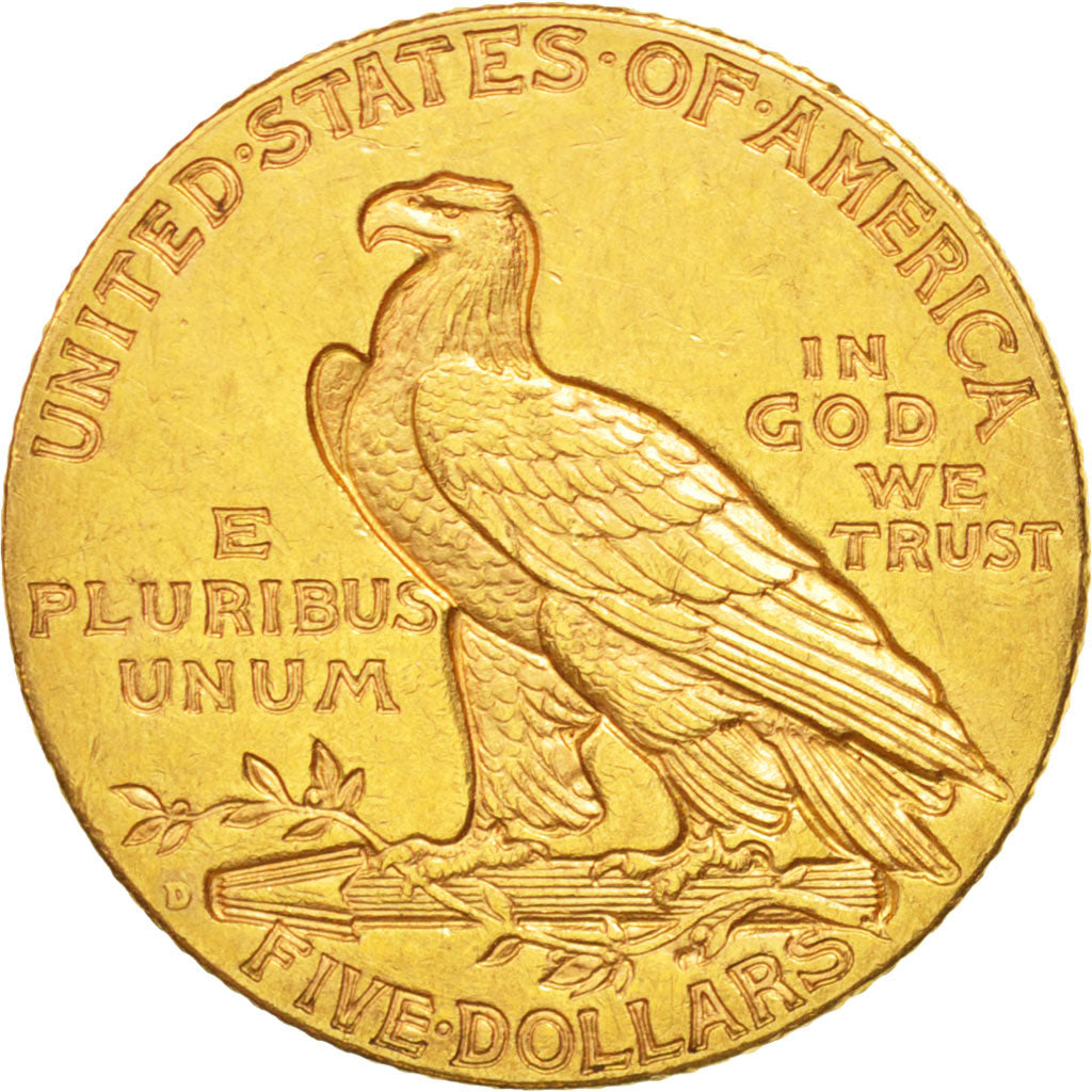 United States, Indian Head, $5, 1909, Denver, AU(50-53), Gold, KM:129