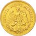 Mexico, 5 Pesos, 1955, Mexico City, AU(55-58), Gold, KM:464
