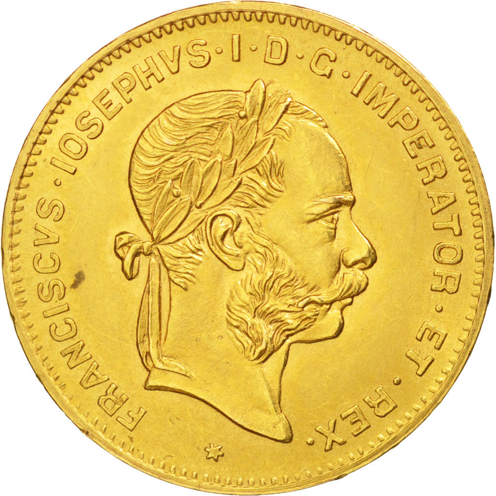Austria, Franz Joseph I, 4 Florin 10 Francs, 1892, MS(63), Gold, KM:2260