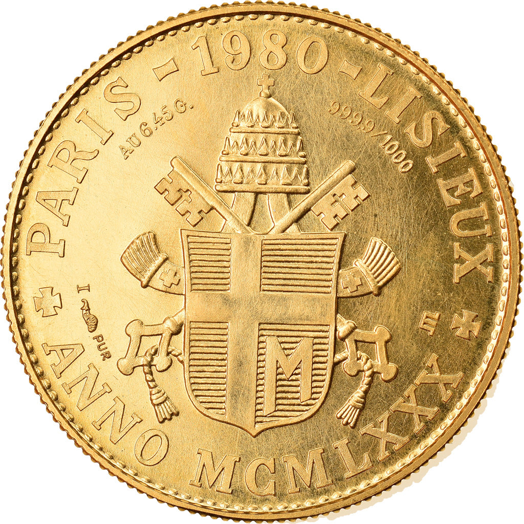 France, Médaille, French Fifth Republic, Jean-Paul II, 1980 Lisieux, 1980, FDC