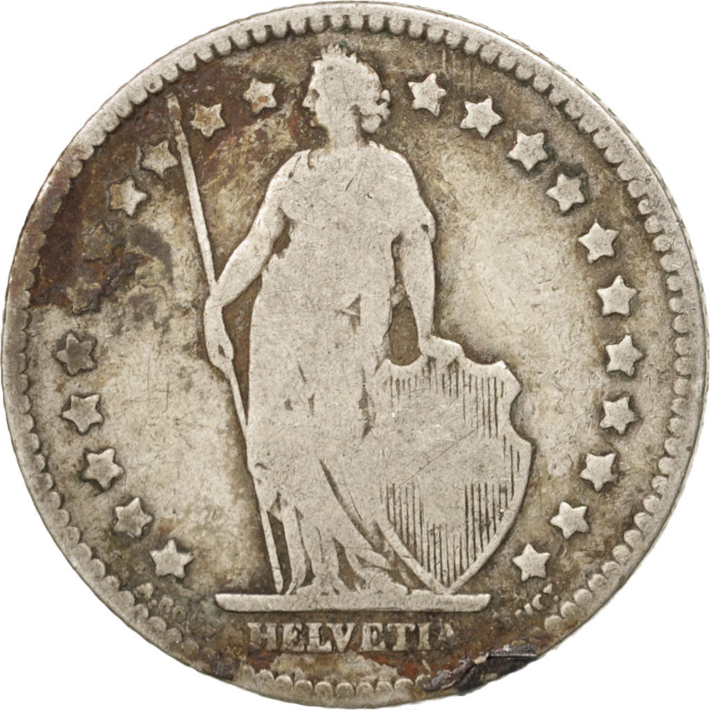 Svizzera, Franc, 1894, Bern, B, Argento, KM:24