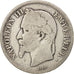 France, Napoleon III, 2 Francs, 1866, Strasbourg, B+, Argent, Gadoury:527