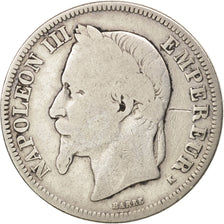 Coin, France, Napoleon III, Napoléon III, 2 Francs, 1866, Bordeaux, F(12-15)