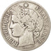 France, Cérès, 2 Francs, 1872, Bordeaux, VF(30-35), Silver, KM:817.2