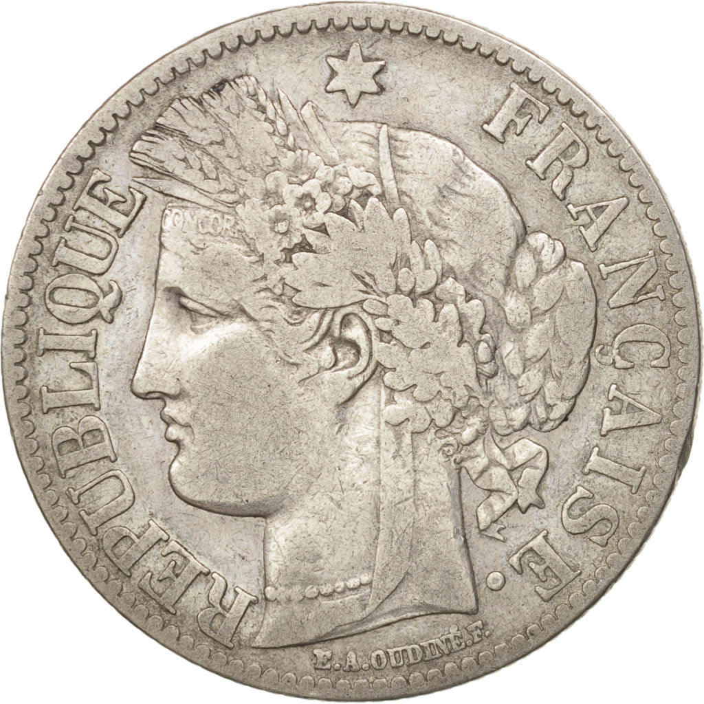 France, Cérès, 2 Francs, 1881, Paris, EF(40-45), Silver, KM:817.1