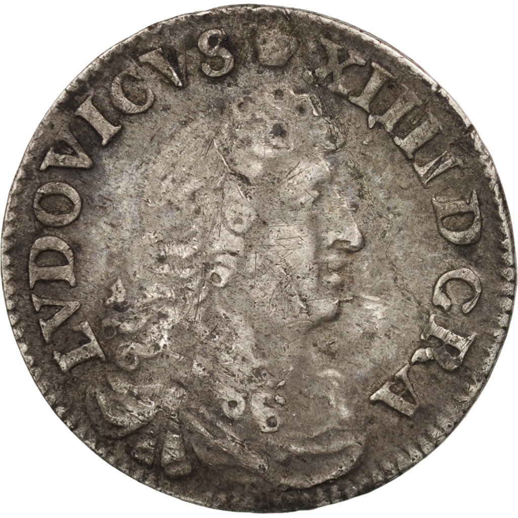 France, Louis XIV, 4 Sols dits « des Traitants », 1675, Lyon, VF(30-35)