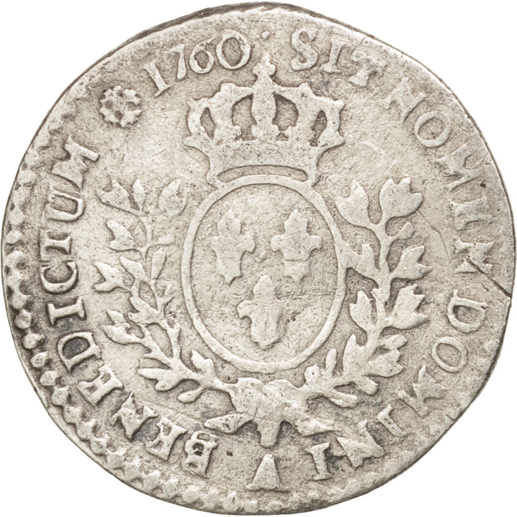 Monnaie, France, Louis XV, 1/20 Écu au bandeau (6 sols), 6 Sols, 1/20 ECU