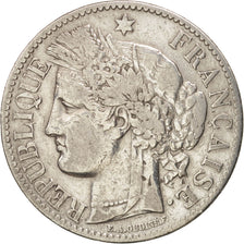 France, Cérès, 2 Francs, 1887, Paris, EF(40-45), Silver, KM:817.1