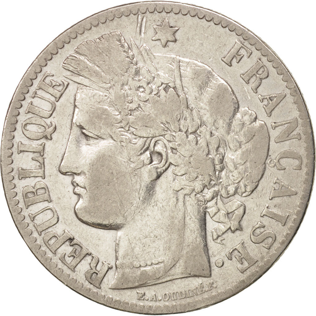 France, Cérès, 2 Francs, 1888, Paris, VF(30-35), Silver, KM:817.1