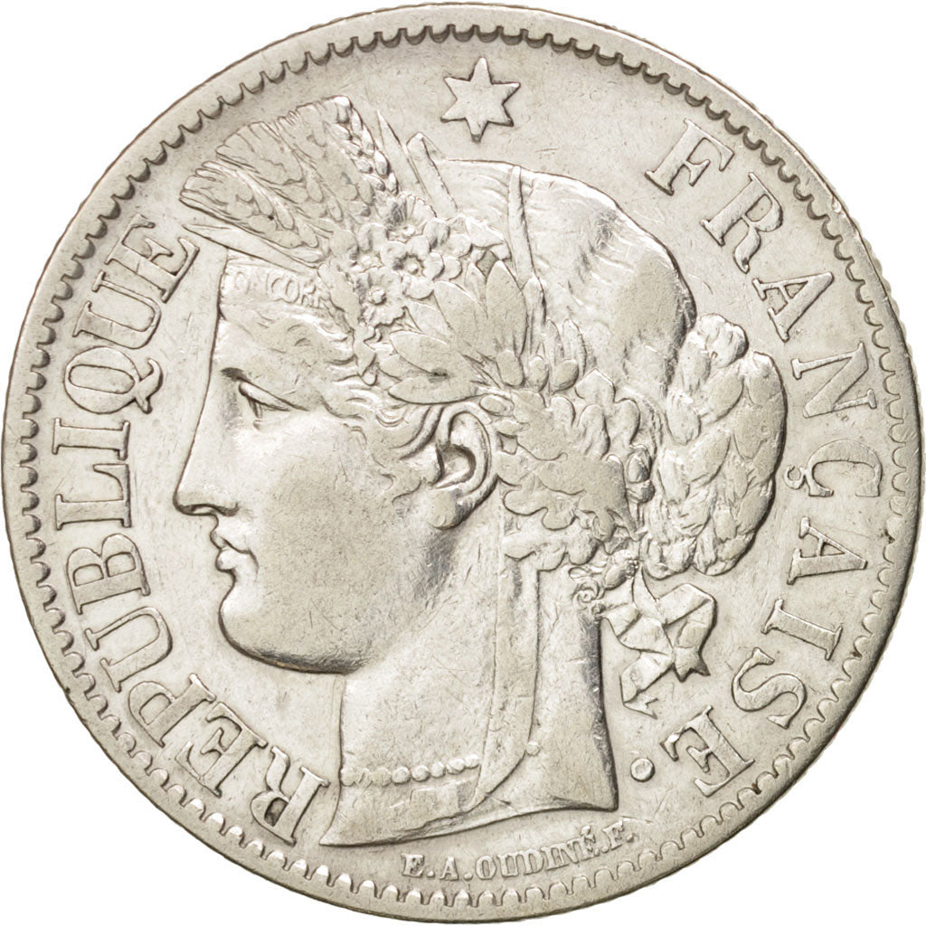 France, Cérès, 2 Francs, 1895, Paris, EF(40-45), Silver, KM:817.1