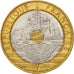 Frankreich, Mont Saint Michel, 20 Francs, 1993, MS(60-62), Tri-Metallic