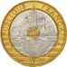 France, Mont Saint Michel, 20 Francs, 1993, SUP+, Tri-Metallic, Gadoury:871