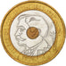 France, Pierre de Coubertin, 20 Francs, 1994, MS(63), Tri-Metallic, KM:1036