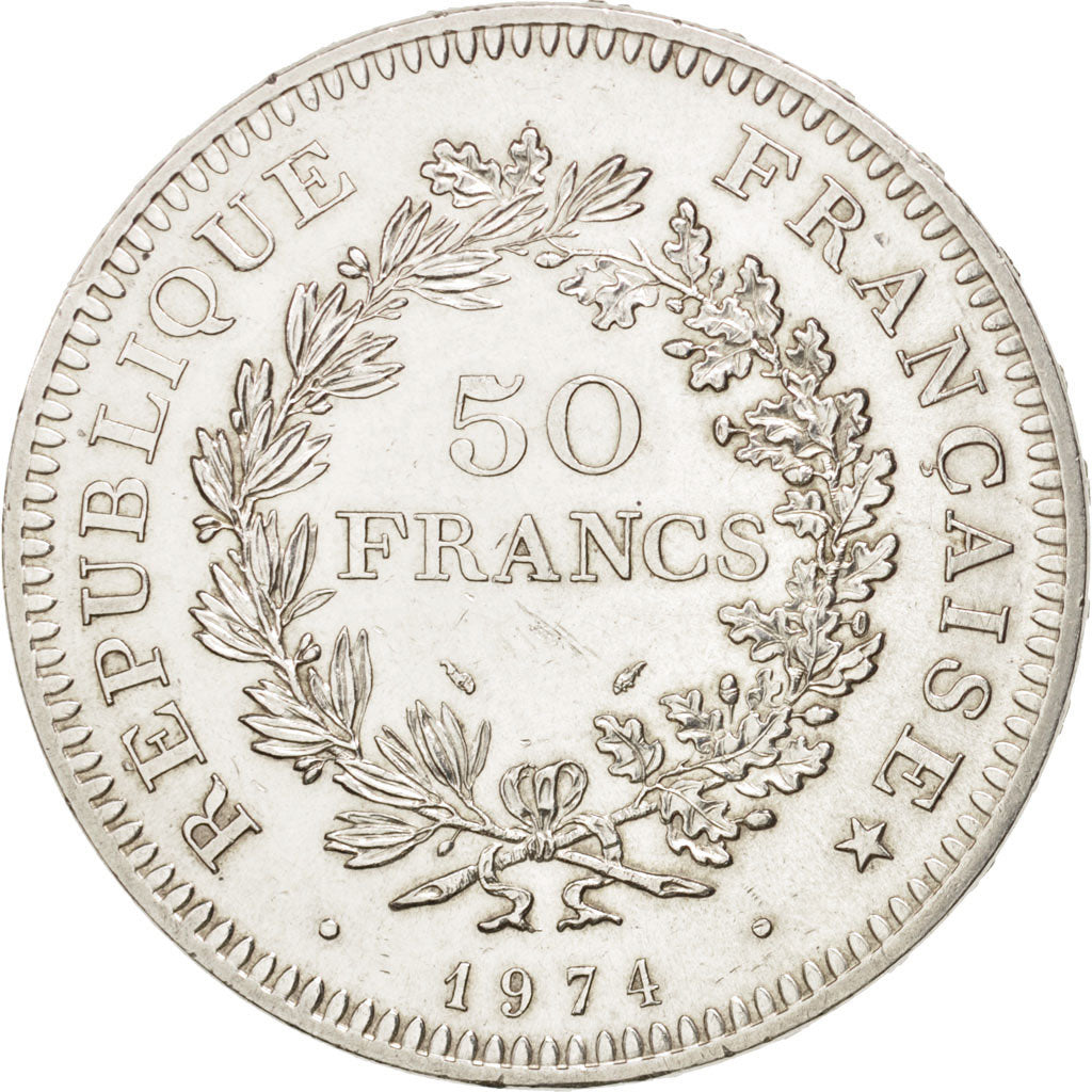 Monnaie, France, Hercule, 50 Francs, 1974, SPL, Argent, KM:941.2, Gadoury:882a