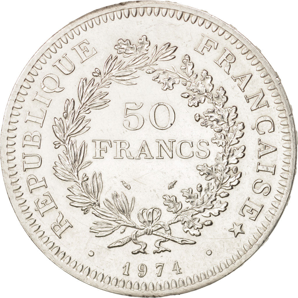 Monnaie, France, Hercule, 50 Francs, 1974, SPL, Argent, KM:941.2, Gadoury:882a