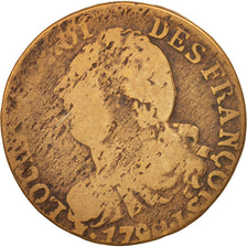 Coin, France, 6 deniers françois, 6 Deniers, 1792, Limoges, F(12-15), Bronze