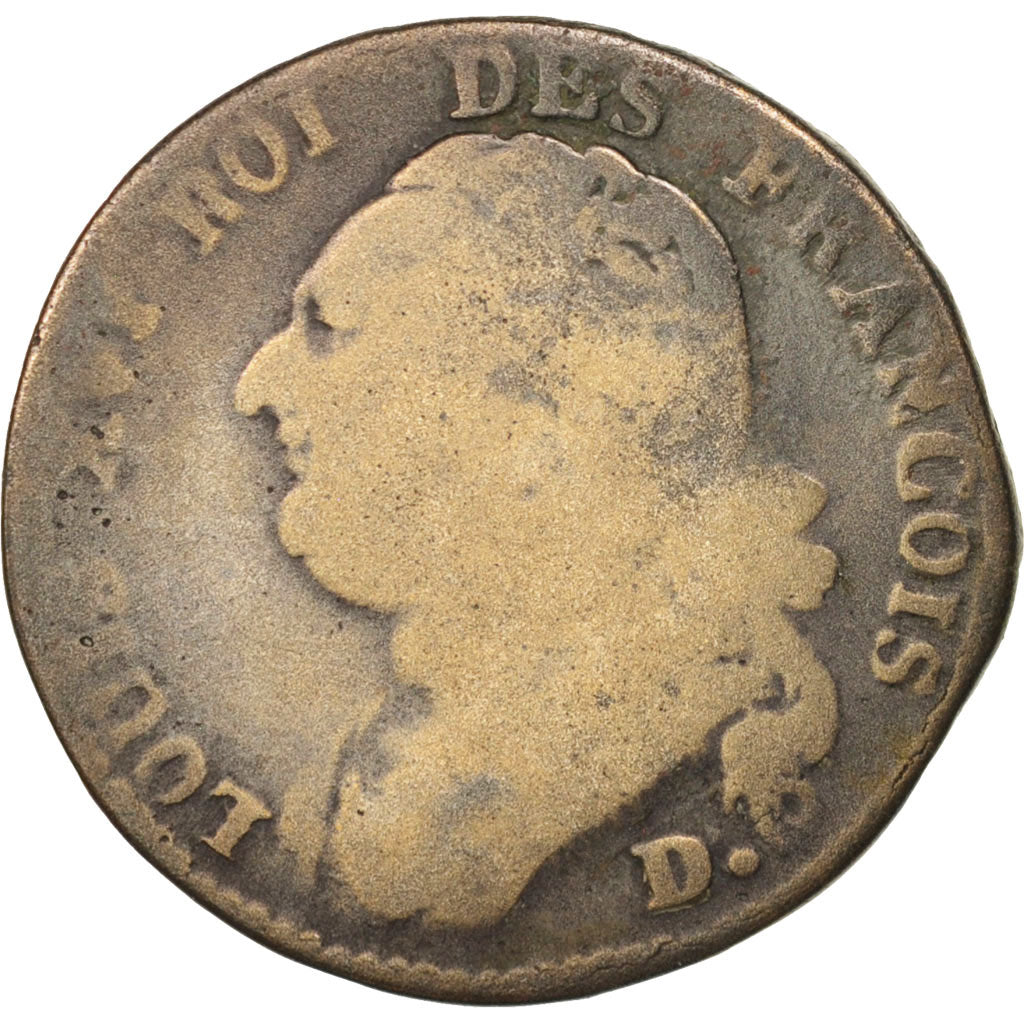 Moneta, Francia, 12 deniers françois, 12 Deniers, 1792, Dijon, B, Bronzo