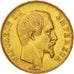 France, Napoleon III, 50 Francs, 1857, Paris, AU(50-53), Gold, KM:785.1