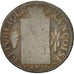 France, Sol aux balances françoise, 1793, Nantes, VG(8-10), Bronze, KM:619.11