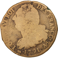 France, Louis XVI, 2 sols françois, 1791, Paris, VG(8-10), Bronze, KM:603.1
