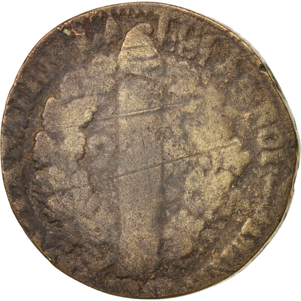 Moneta, Francia, 2 sols françois, 2 Sols, 1792, Metz, B, Bronzo, KM:603.2