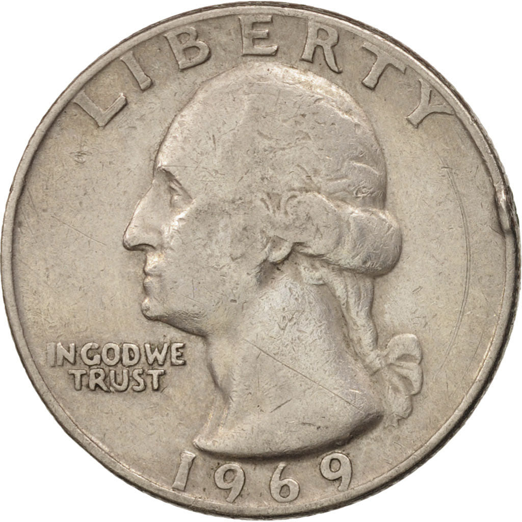Monnaie, États-Unis, Washington Quarter, Quarter, 1969, U.S. Mint