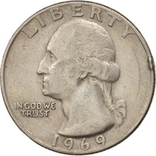 Monnaie, États-Unis, Washington Quarter, Quarter, 1969, U.S. Mint