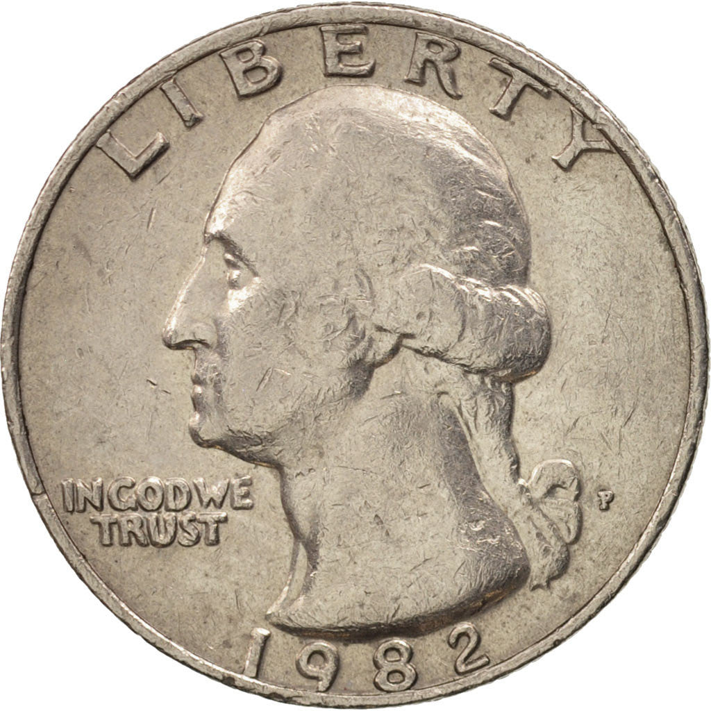 Moneda, Estados Unidos, Washington Quarter, Quarter, 1982, U.S. Mint