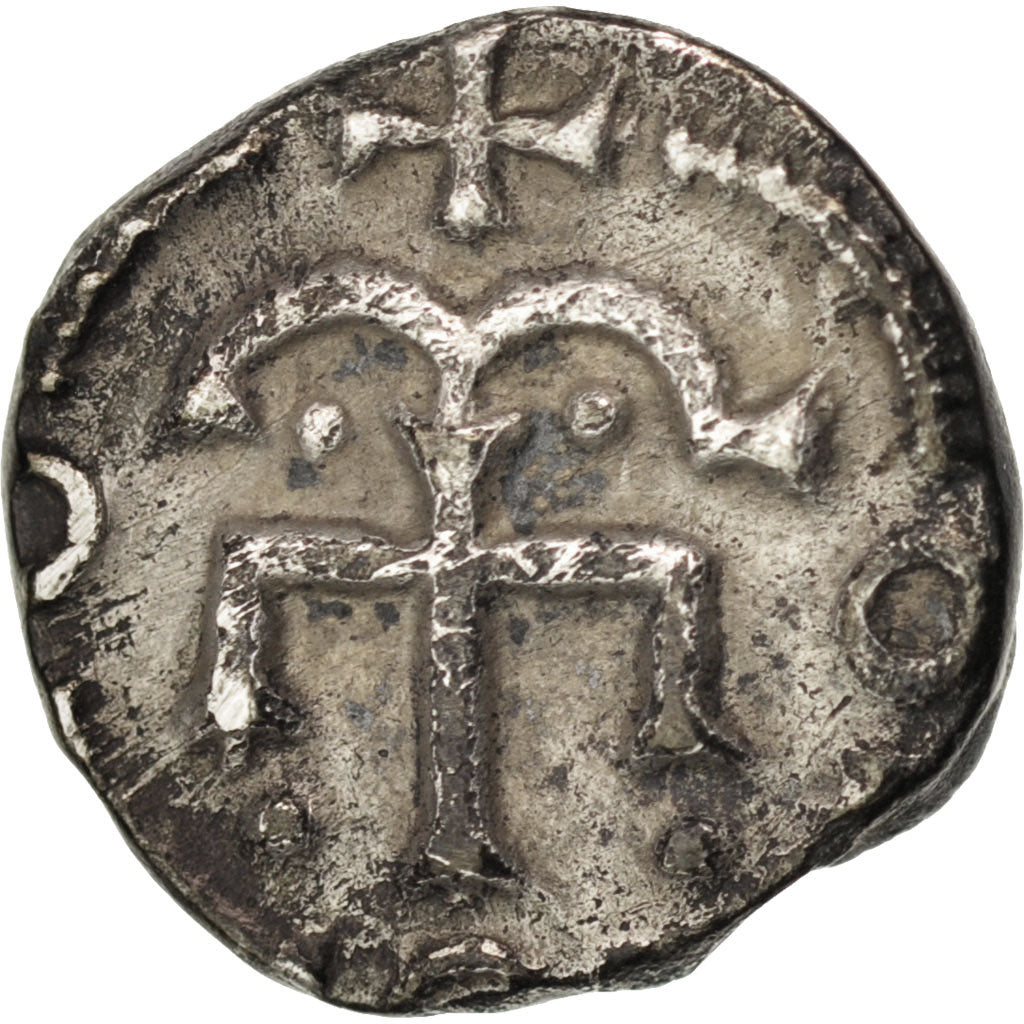Coin, France, Parisius, Denarius, Paris, AU(50-53), Silver, Belfort:3426